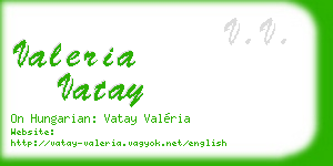 valeria vatay business card